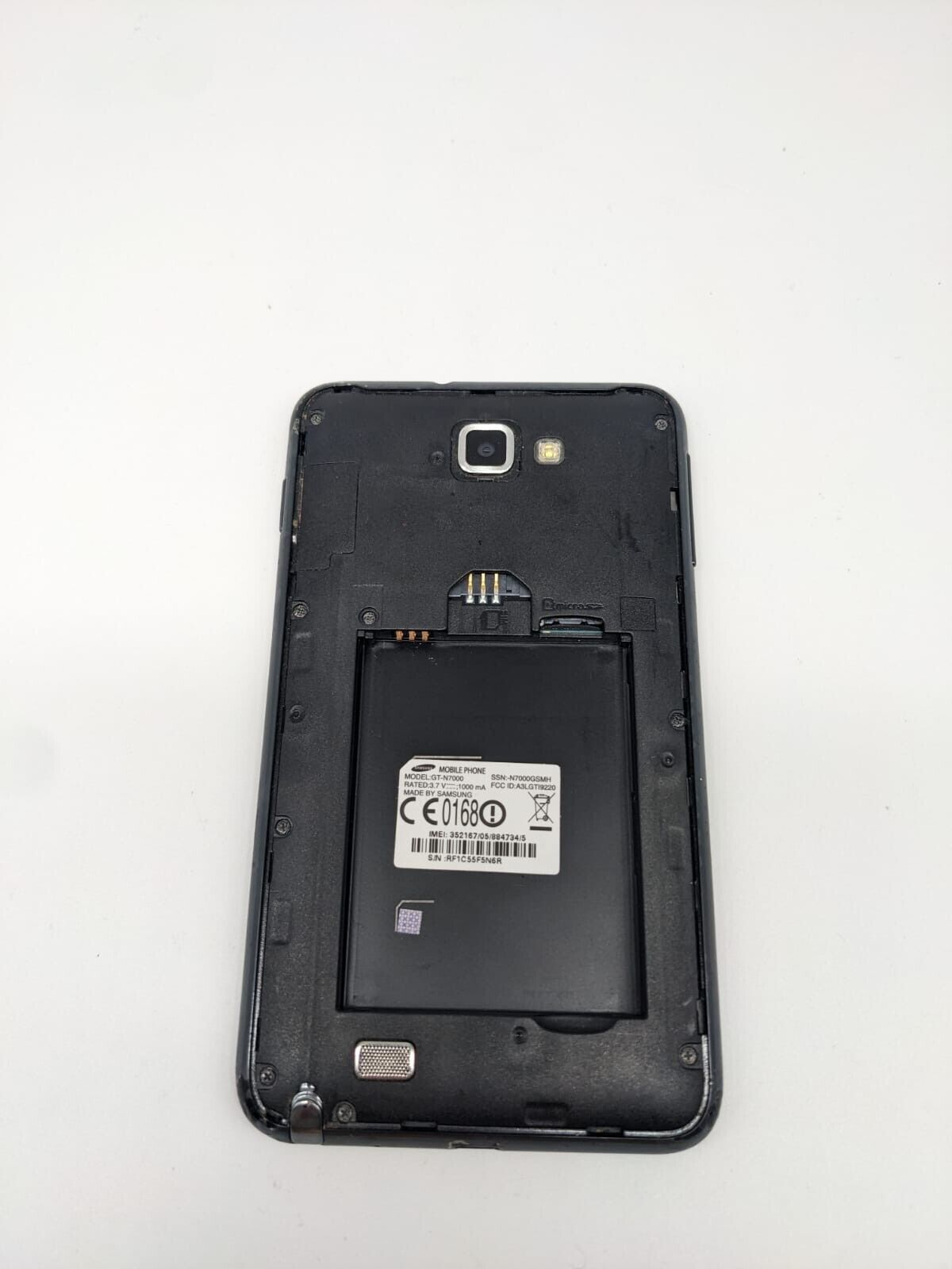 Samsung  Galaxy Note GT-N7000 Schwarz 16GB | OHNE AKKU | UNGETESTET  #X6