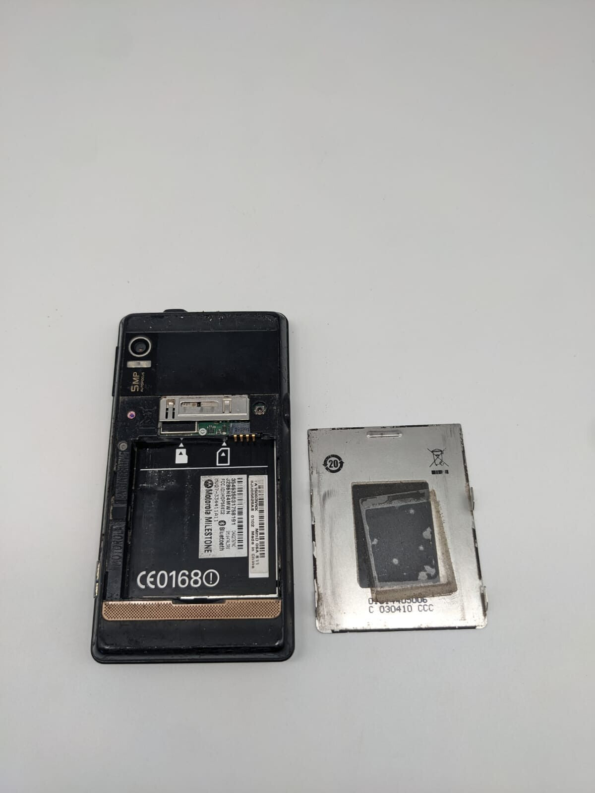 Motorola Milestone Schwarz Teilespender Bastler | OHNE AKKU