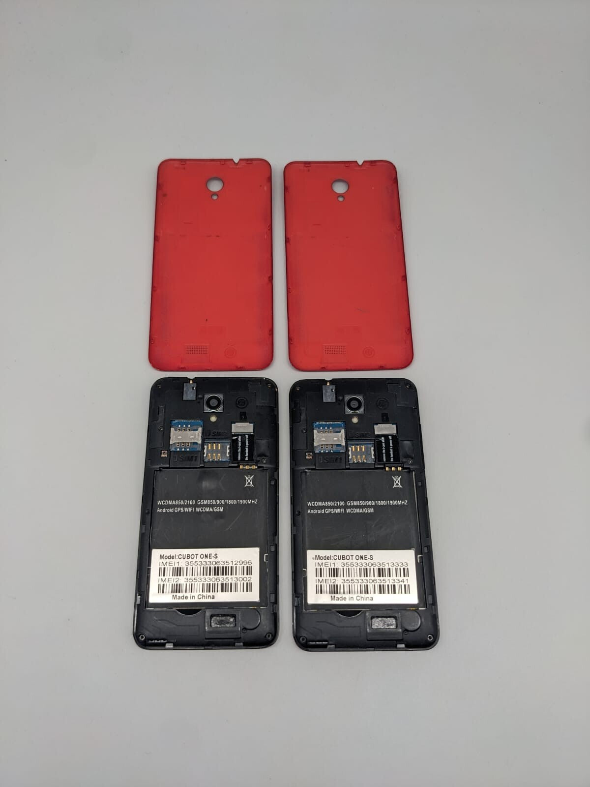 2x Cubot ONE-S Rot Smartphone Teilespender Ersatzteile | OHNE AKKU | UNGETESTET