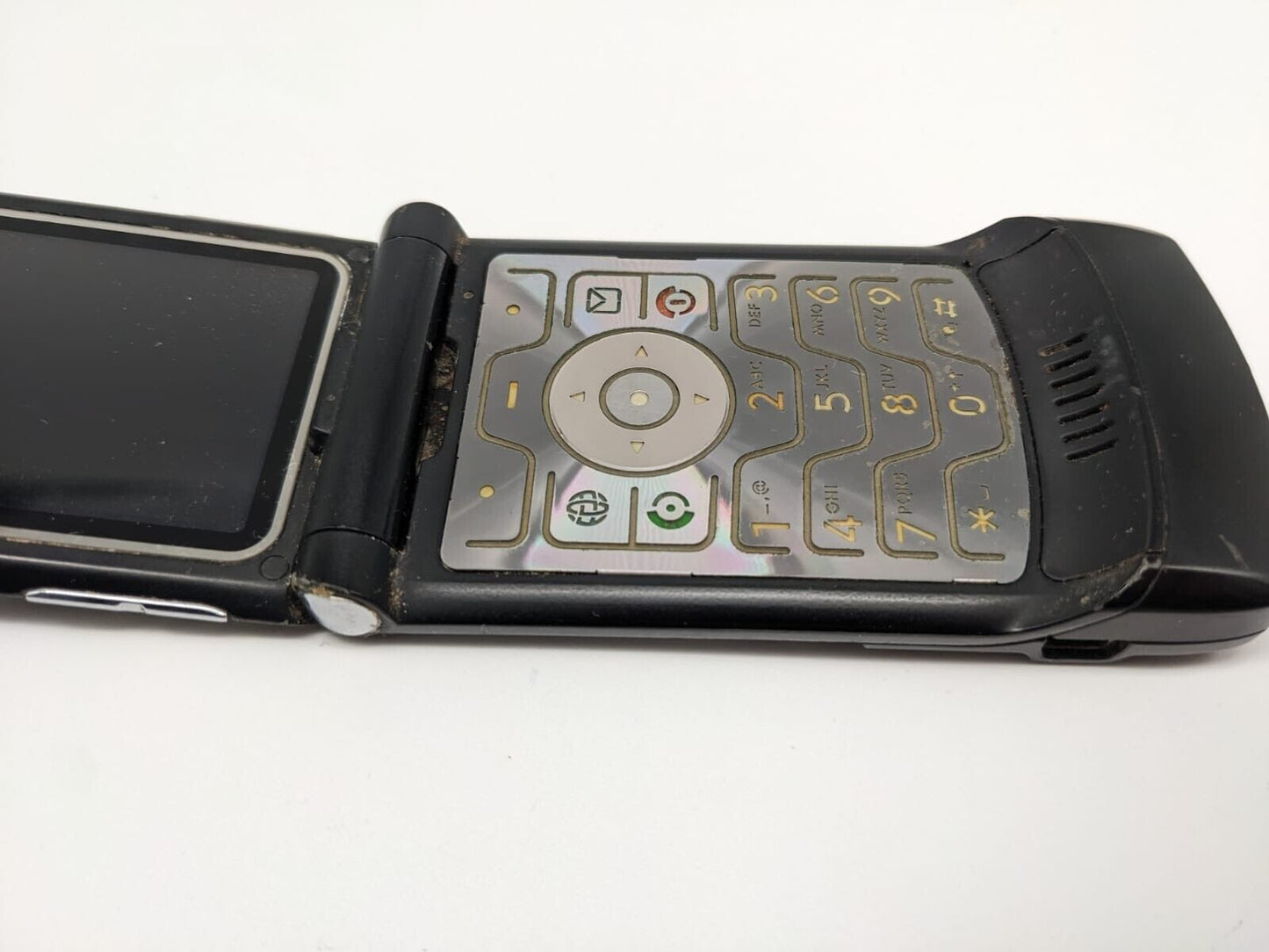 Motorola RAZR V3 Schwarz Retro ohne Akku DEFEKT 