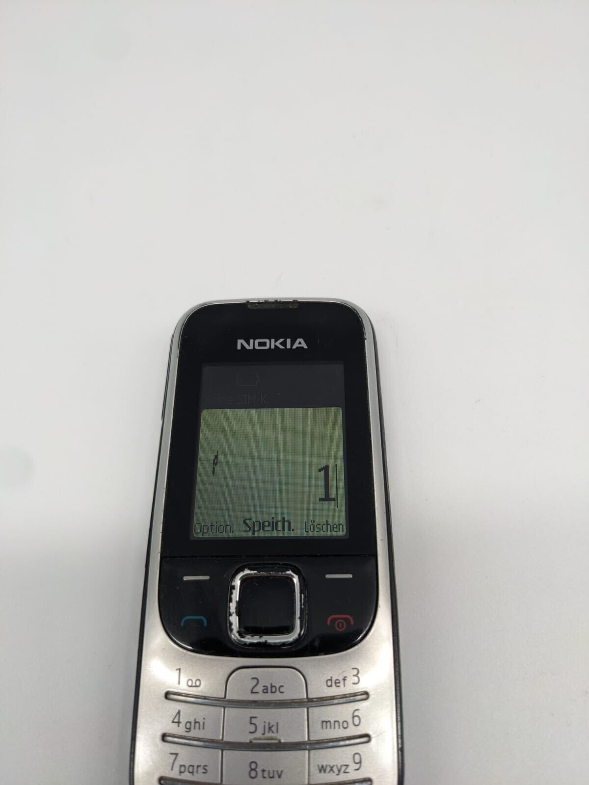 Nokia 2330c-2 RM-512 Schwarz Silber | OHNE AKKU | OHNE SIMLOCK | FUNKTIONIERT