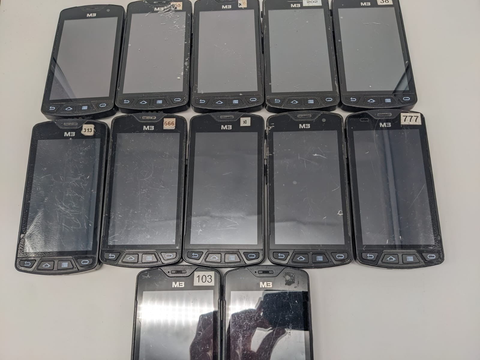 12x M3 Mobile SM10 Terminal Scanner Teilespender Ersatzteile | UNGETESTET