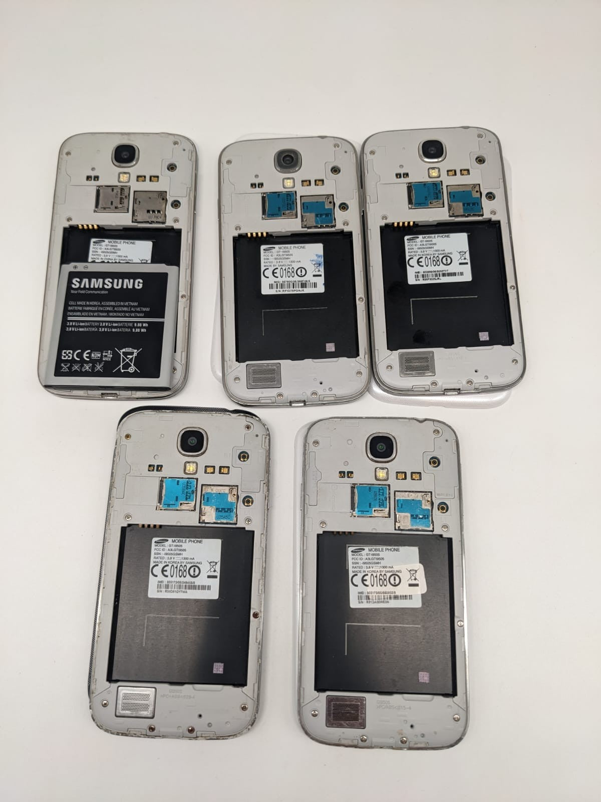 5x Samsung Galaxy S4 GT-I9505 Smartphone Konvolut Sammlung Posten | UNGETESTET