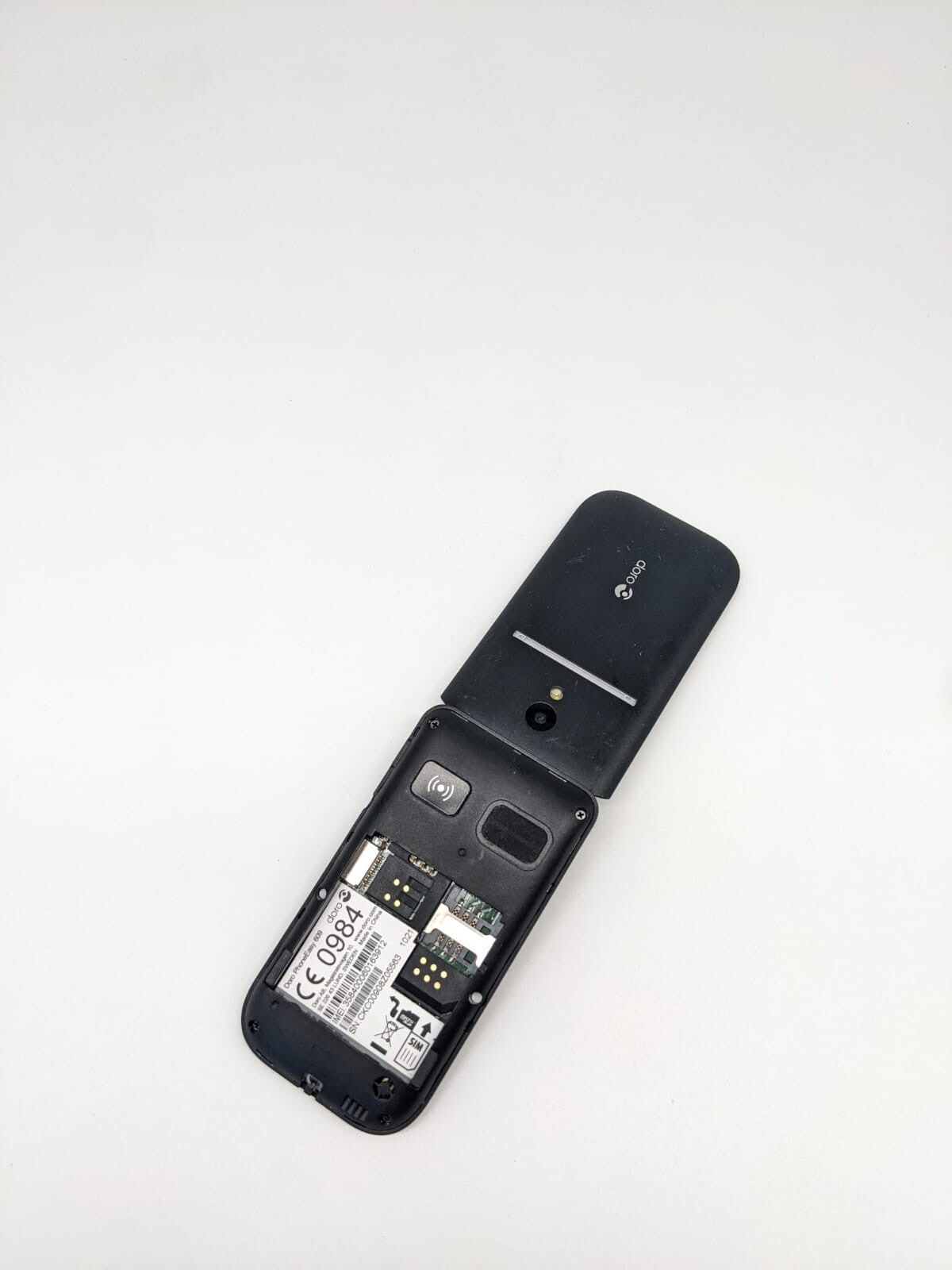 Doro PhoneEasy 609 Seniorenhandy Schwarz | OHNE AKKU | TOP DISPLAY