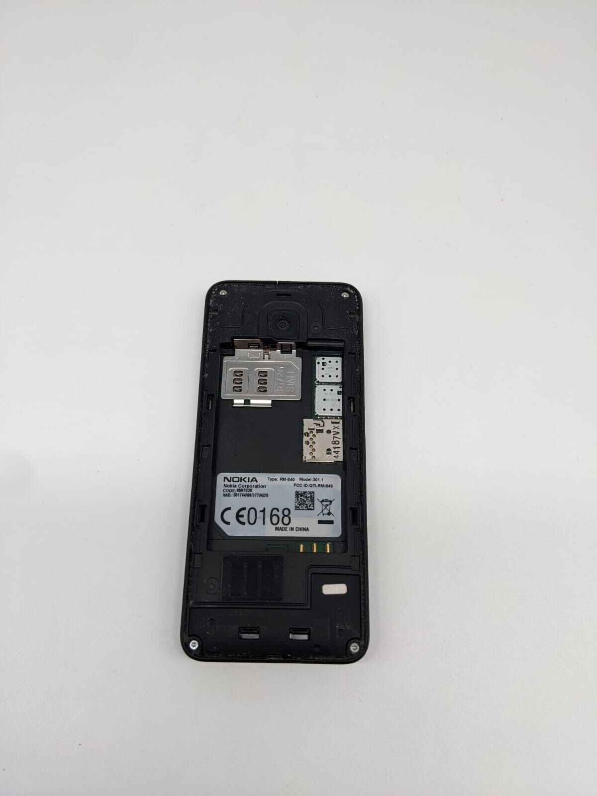 Nokia 301 RM-840 Schwarz Handy | OHNE SIMLOCK | OHNE AKKU | FUNKTIONIERT