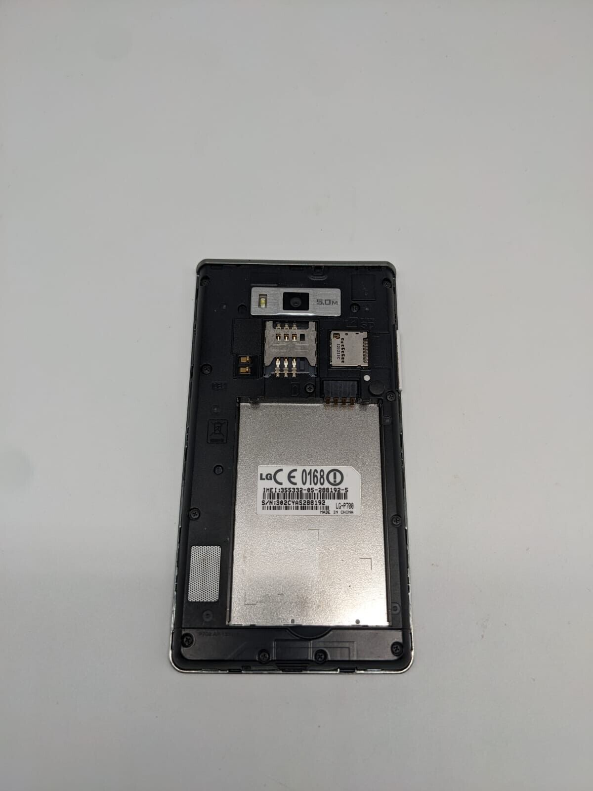 LG P700 Weiß Smartphone | OHNE AKKU | UNGETESTET