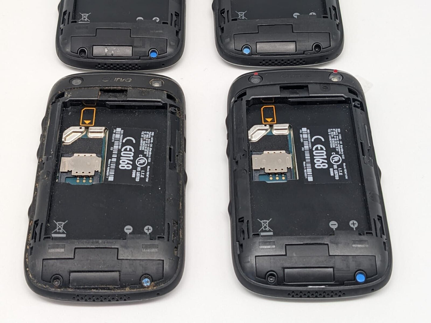 4x Blackberry Curve 9320 QWERTY Schwarz | OHNE AKKU | UNGETESTET