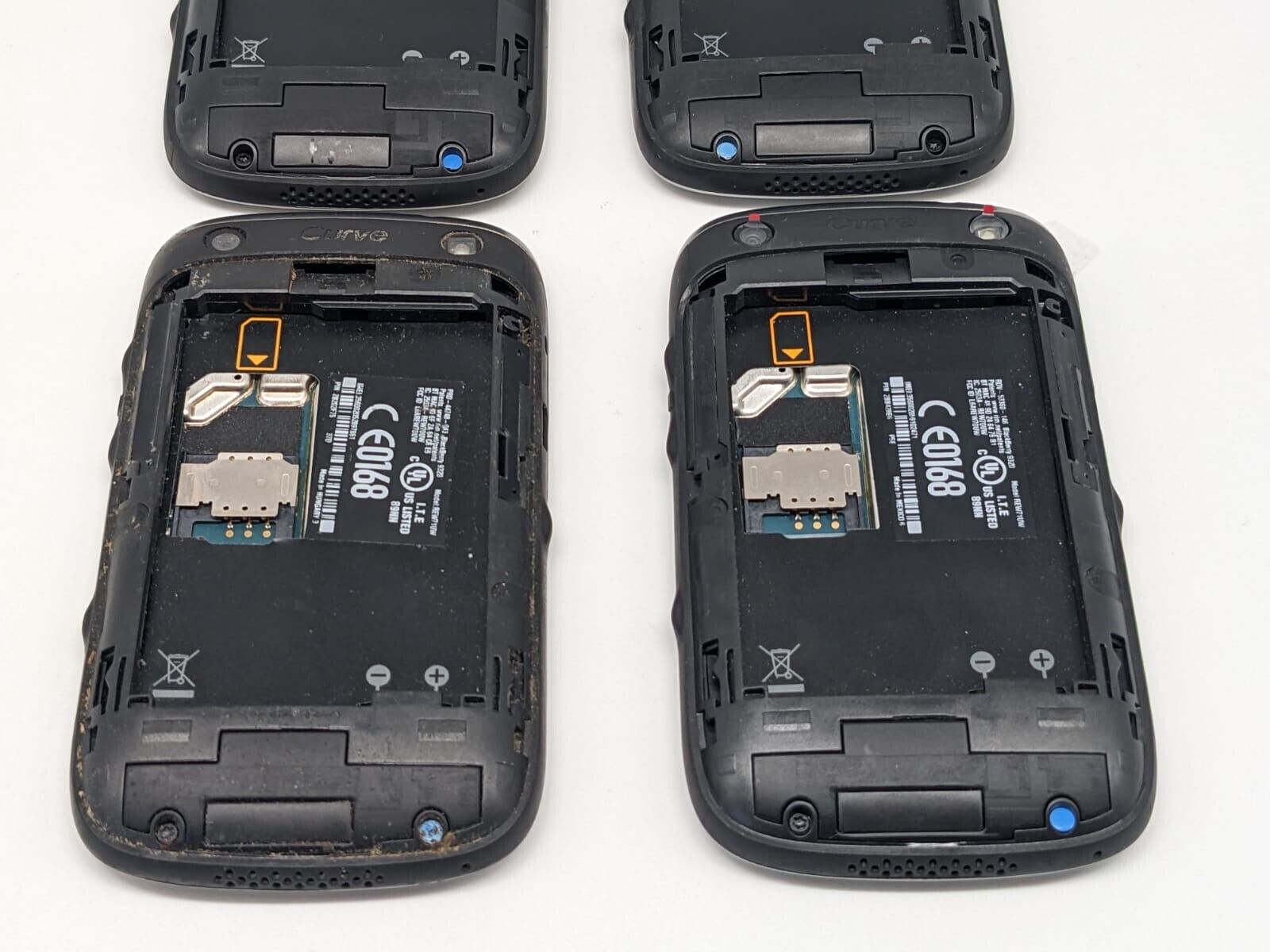4x Blackberry Curve 9320 QWERTY Schwarz | OHNE AKKU | UNGETESTET