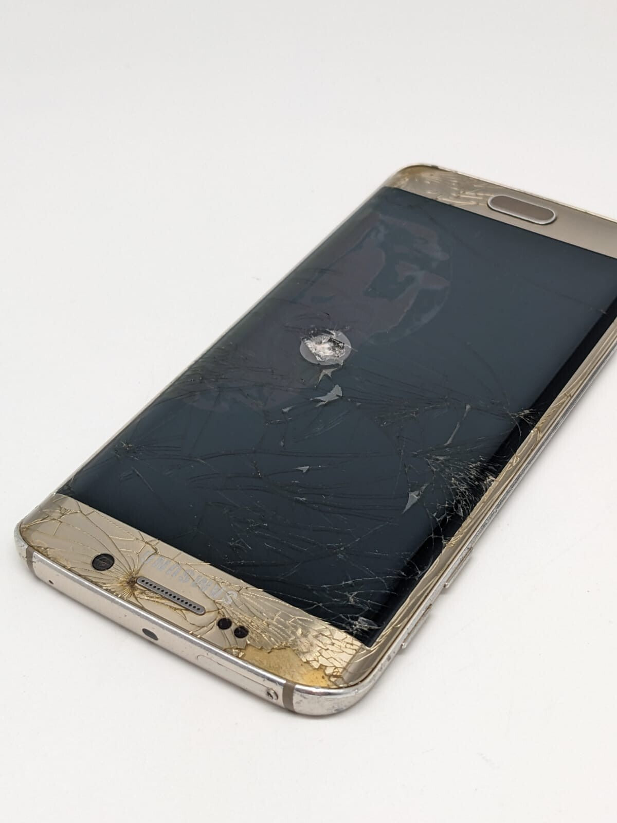 Samsung Galaxy S6 Edge Gold SM-G925F | LADEANSCHLUSS DEFEKT | UNGETESTET