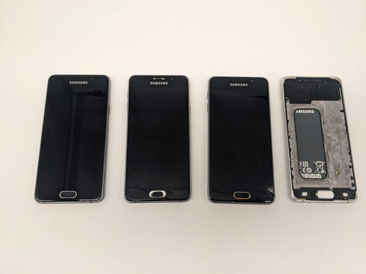 4x Samsung Galaxy A3 2016 SM-A310F Schwarz | DEFEKT | UNGETESTET