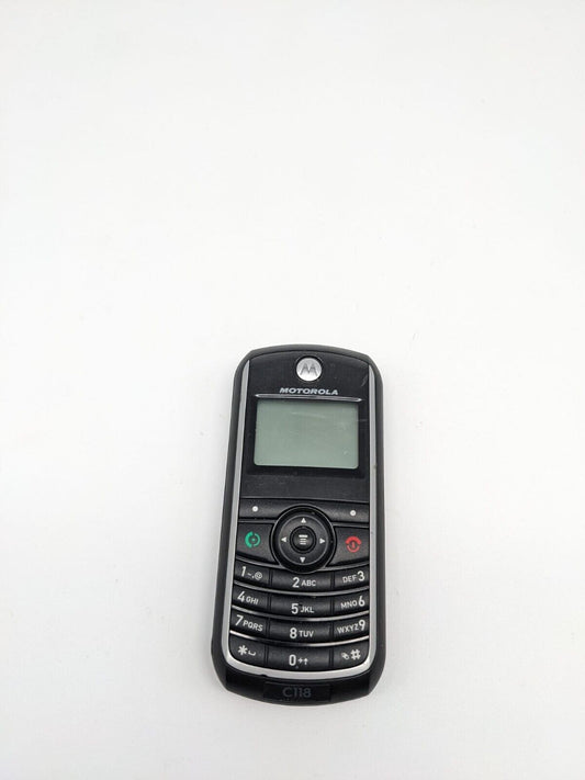 Motorola C118 Schwarz Handy Vintage Retro UNGETESTET