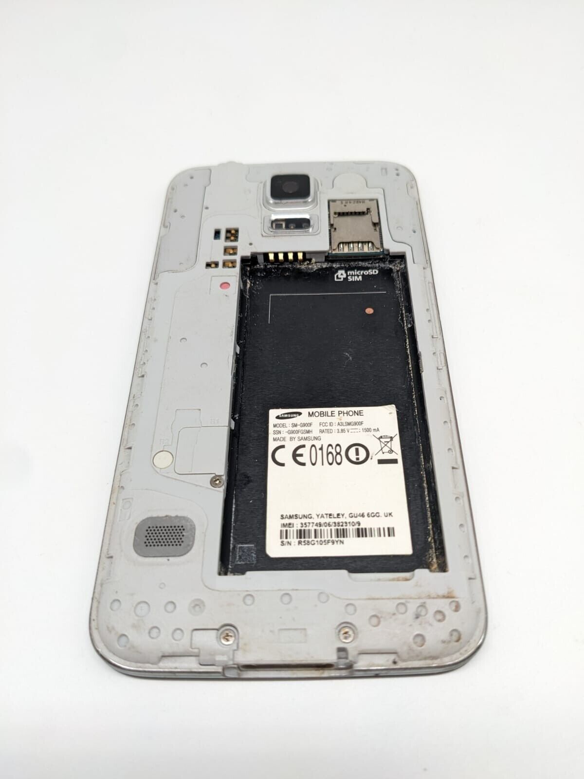 Samsung Galaxy S5 SM-G900F Weiß | OHNE AKKU | DISPLAYDEFEKT