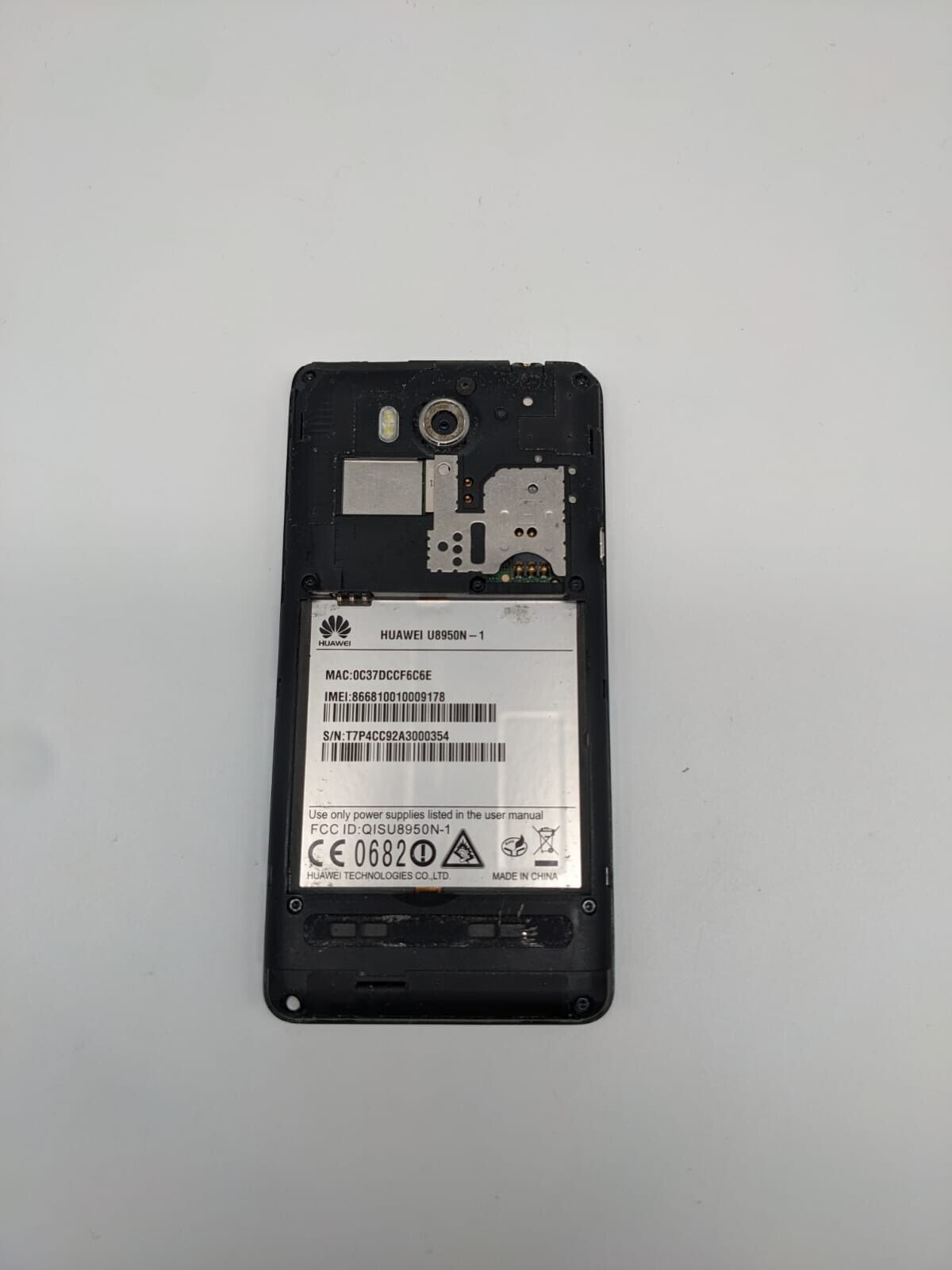 HUAWEI U8950N-1 G600 Ascend Schwarz | OHNE AKKU | UNGETESTET