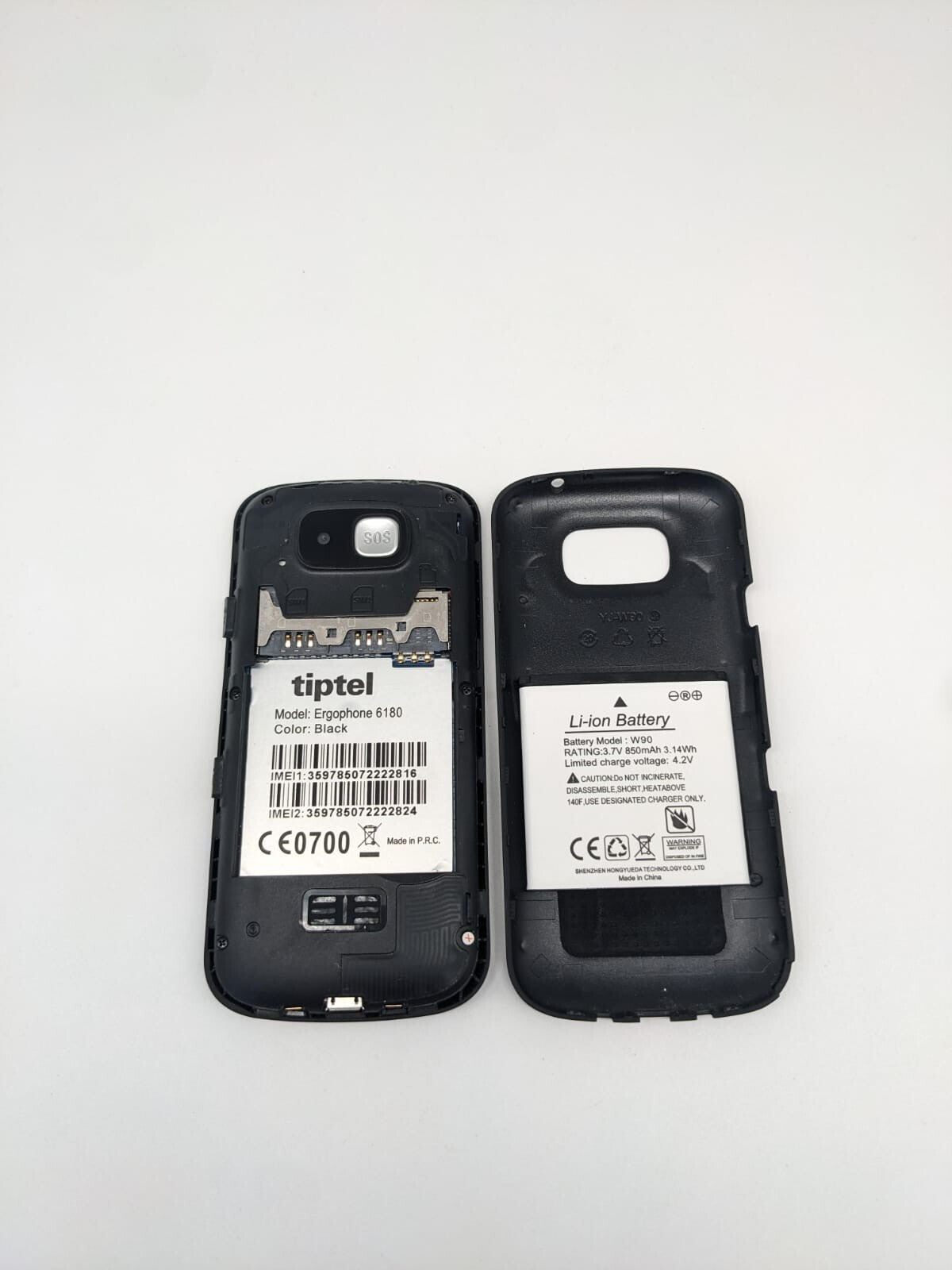 TIPTEL Ergophone 6180 Seniorenhandy Rentnerhandy Schwarz | OHNE SIMLOCK