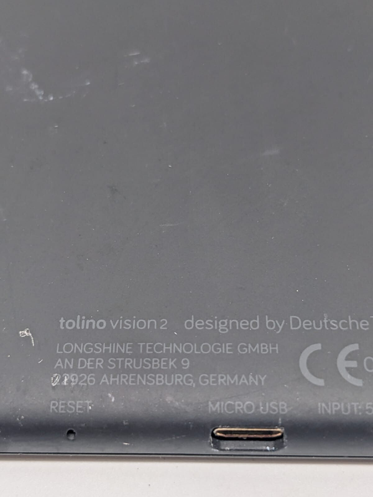 Tolino Vision 2 Ebook Schwarz Ersatzteile | STARTET, JEDOCH DISPLAY DEFEKT