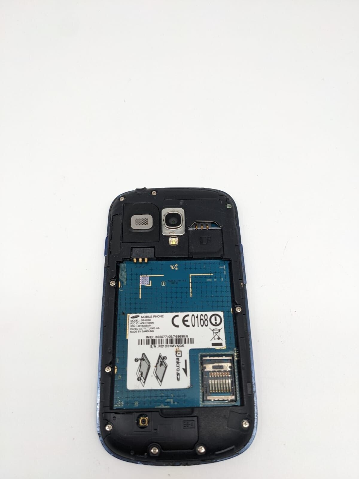 Samsung Galaxy S III 3 mini Blau ohne Akku DISPLAY DEFEKT 