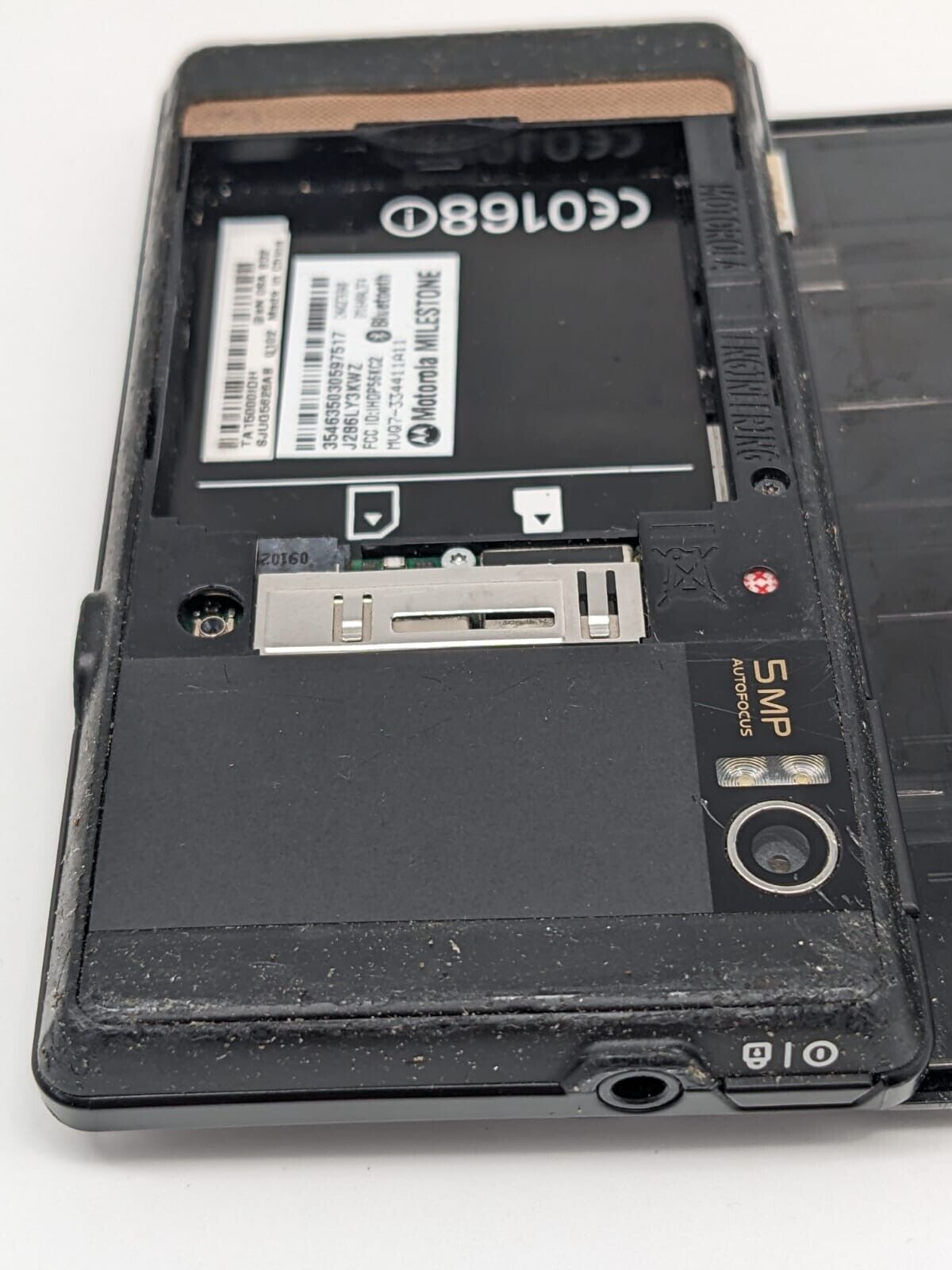 Motorola Milestone Schwarz Teilespender Bastler | OHNE AKKU | UNGETESTET