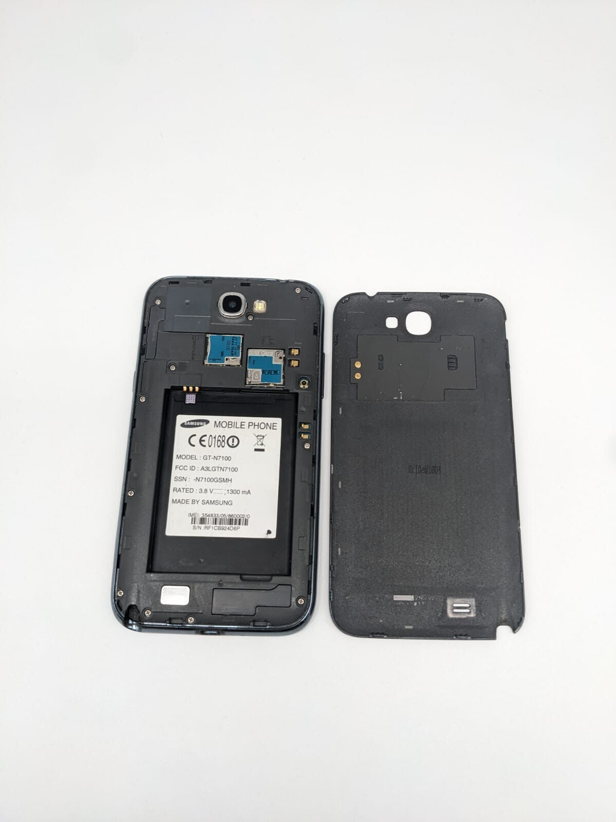 Samsung Galaxy Note 2 GT-N7100 Grau Ersatzteile Teilespender | DEFEKT