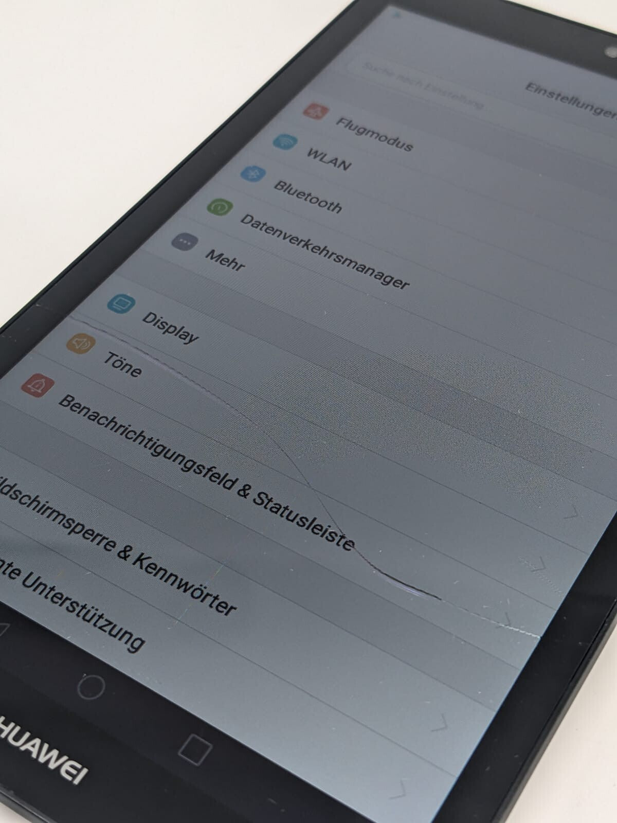 Huawei MediaPad T3 7 Schwarz 8 GB Tablet | VOLL FUNKTIONSFÄHIG | DISPLAYRISS