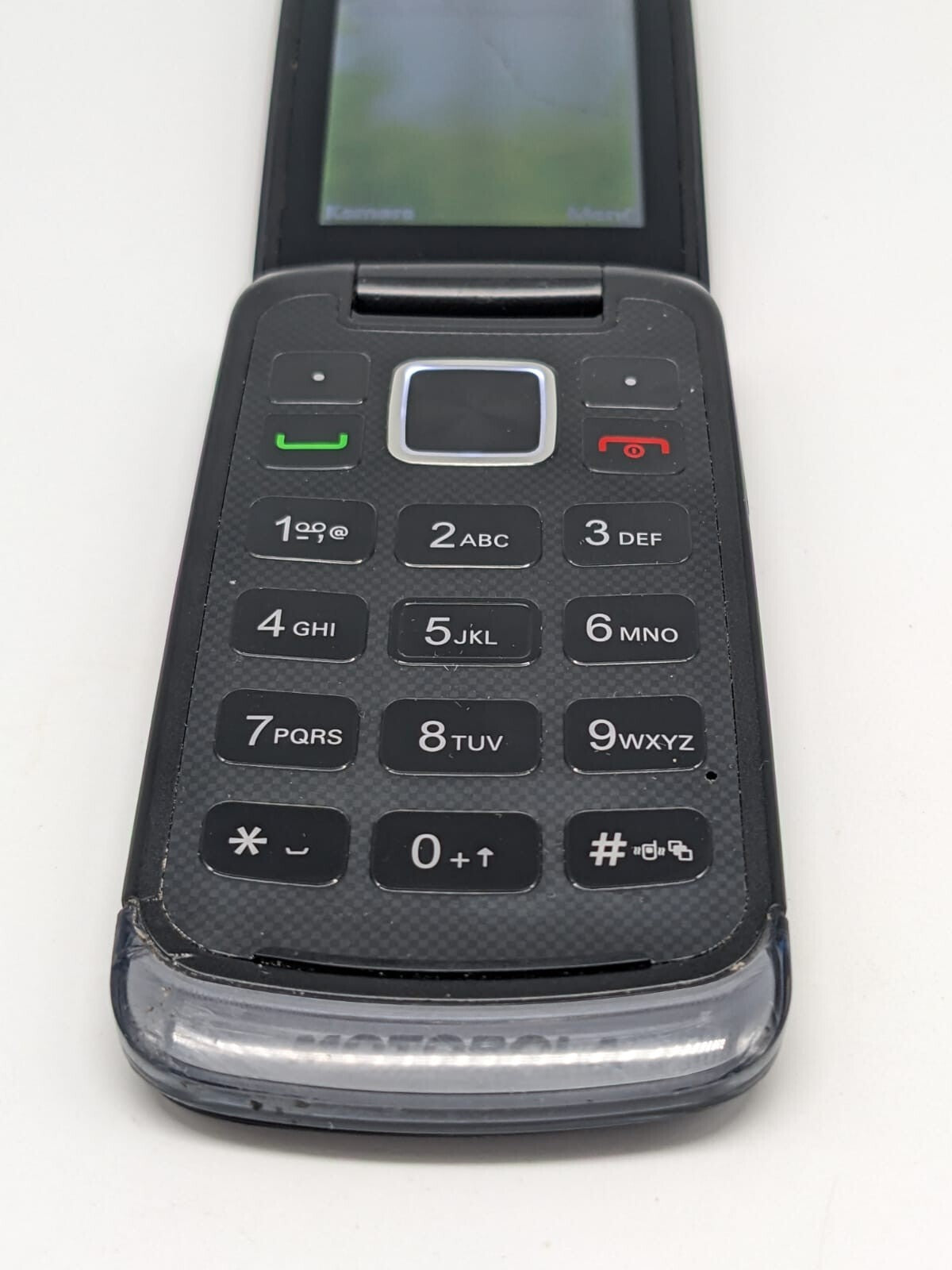 Motorola Gleam Plus + Schwarz Klapphandy | DISPLAY TEILDEFEKT