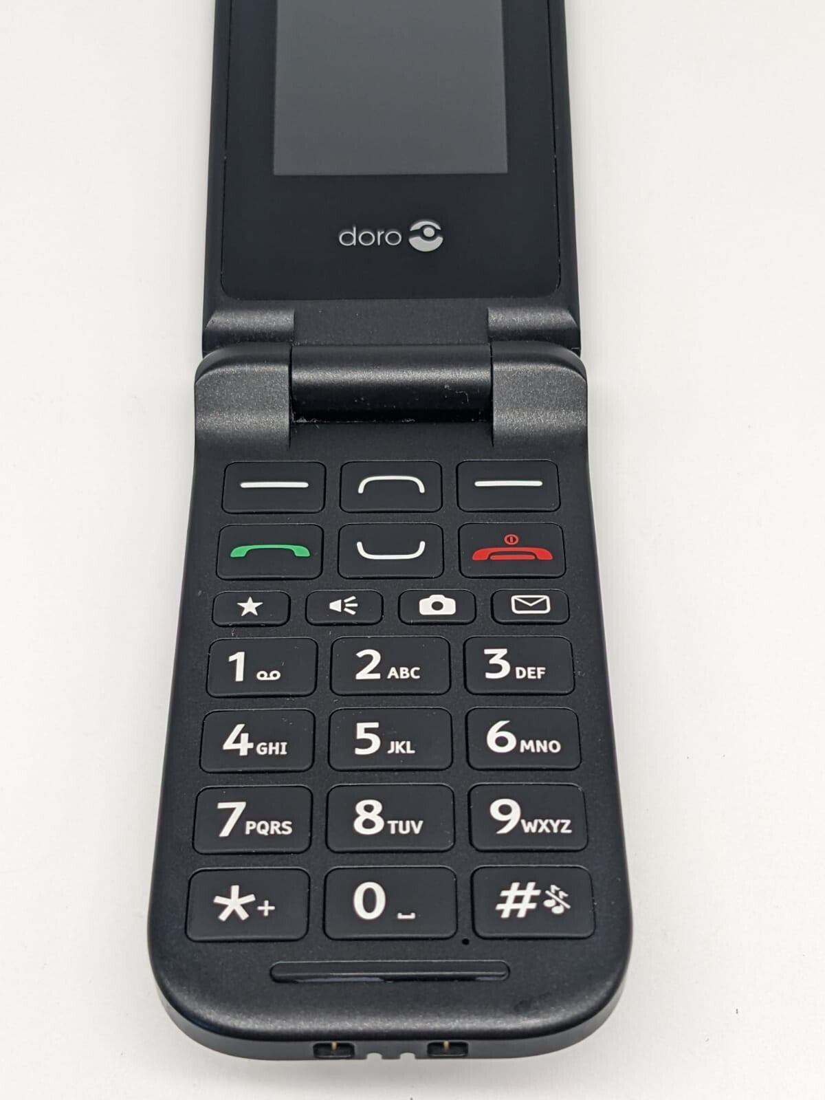 Doro PhoneEasy 609 Seniorenhandy Schwarz | OHNE AKKU | TOP DISPLAY