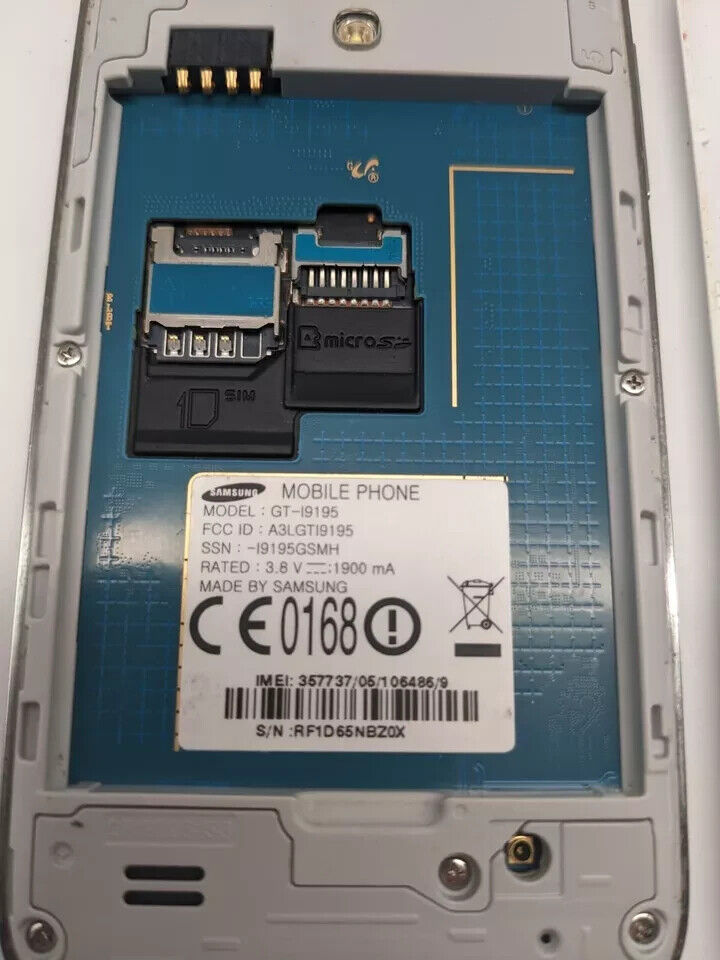 Samsung  Galaxy S4 Mini Weiß Android Smartphone UNGETESTET TOP-DISPLAY 