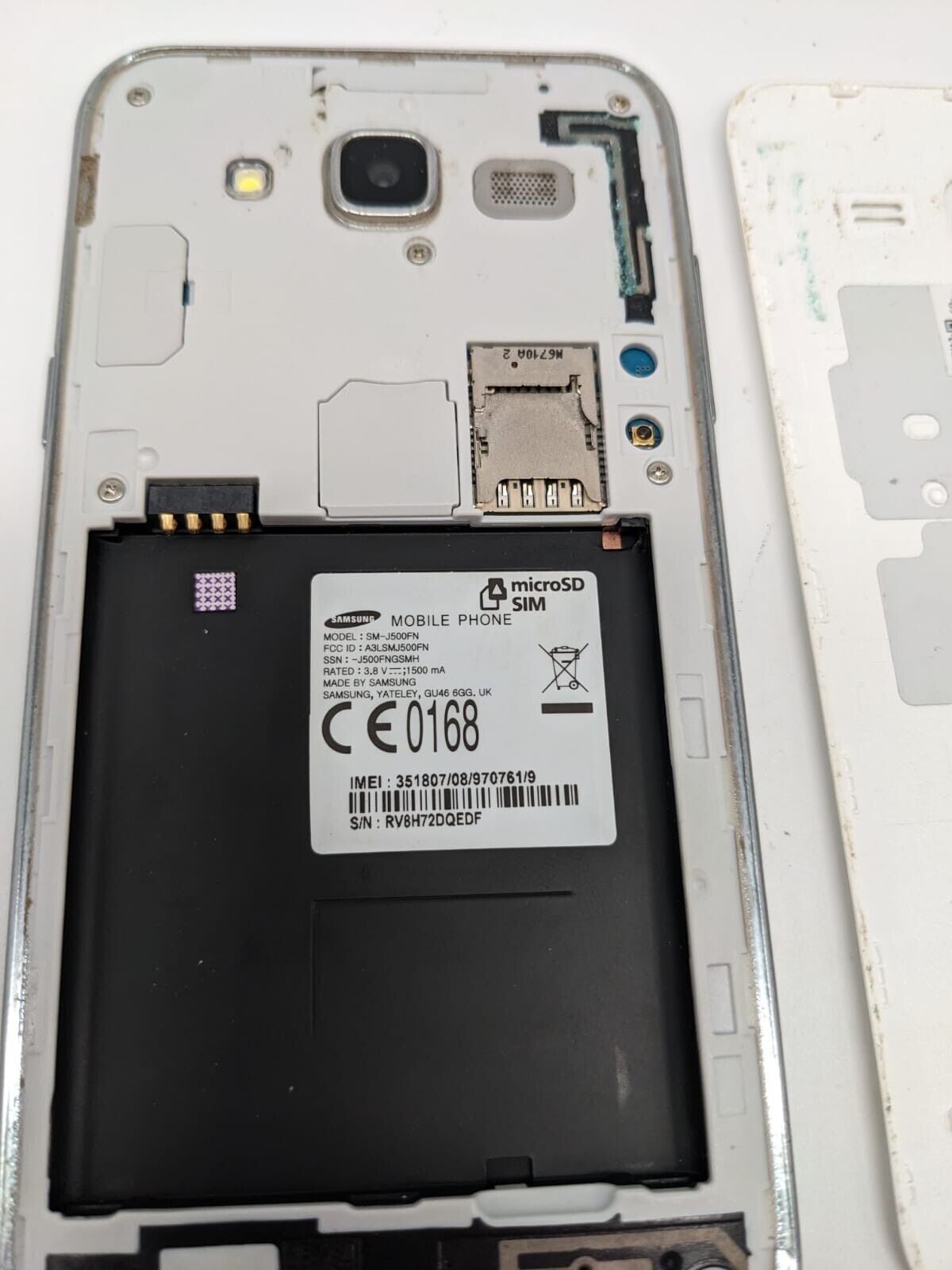 Samsung Galaxy J5 2016 Weiß Android Smartphone BOOTLOOP | OHNE AKKU 