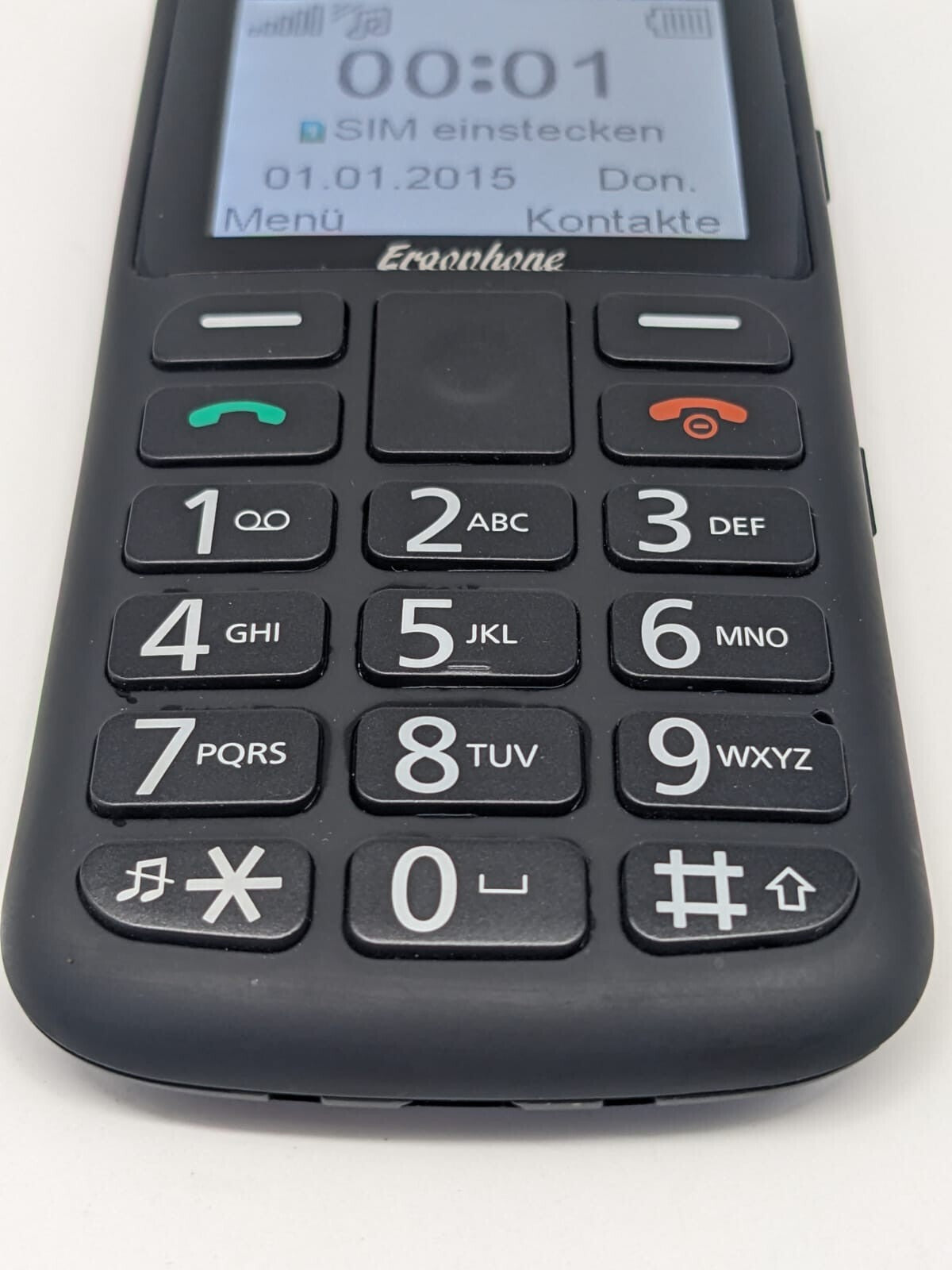 TIPTEL Ergophone 6180 Seniorenhandy Rentnerhandy Schwarz | OHNE SIMLOCK