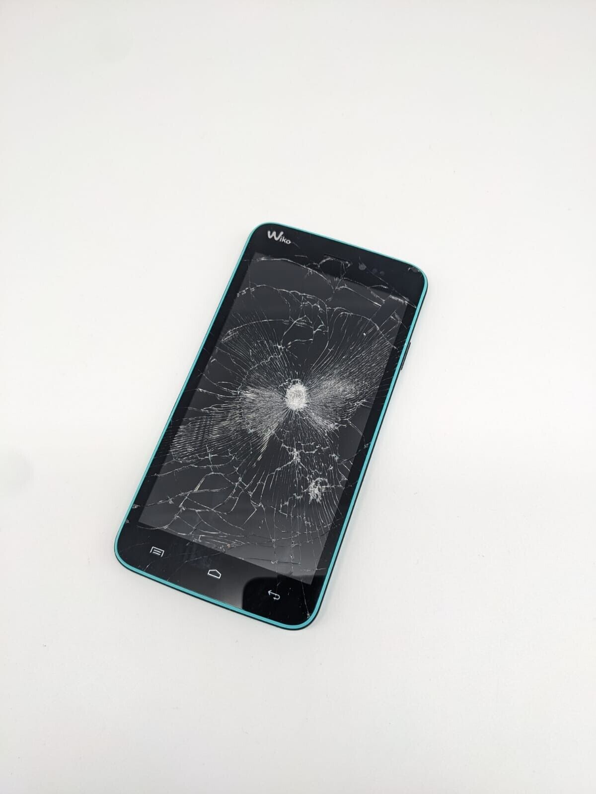 Wiko Lenny Türkis Dual Sim Smartphone | DISPLAYSCHADEN | STARTET | UNGETESTET