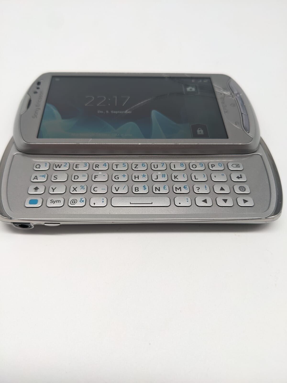 Sony Ericsson Xperia Pro MK16i Silber Smartphone | OHNE SIMLOCK