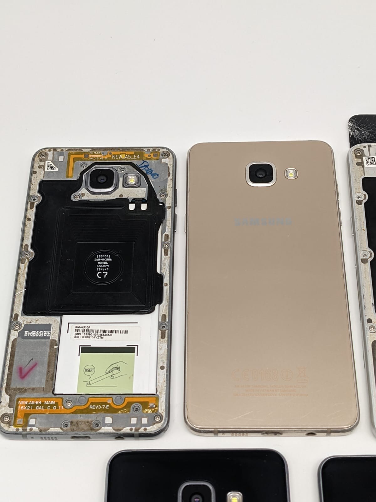 7x Samsung Galaxy A5 SM-A510F Konvolut Sammlung Posten | TEILESPENDER