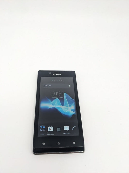 Sony Xperia J ST26i 4 GB Schwarz Smartphone DISPLAY EINGEBRANNT 