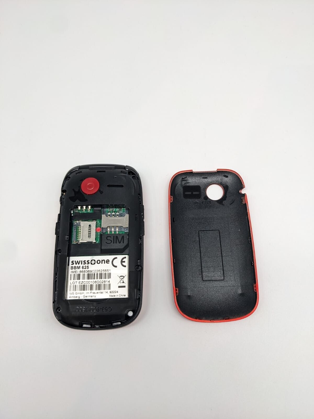 Swisstone BBM 625 Seniorenhandy Rot | OHNE AKKU | OHNE SIMLOCK | TOP DISPLAY