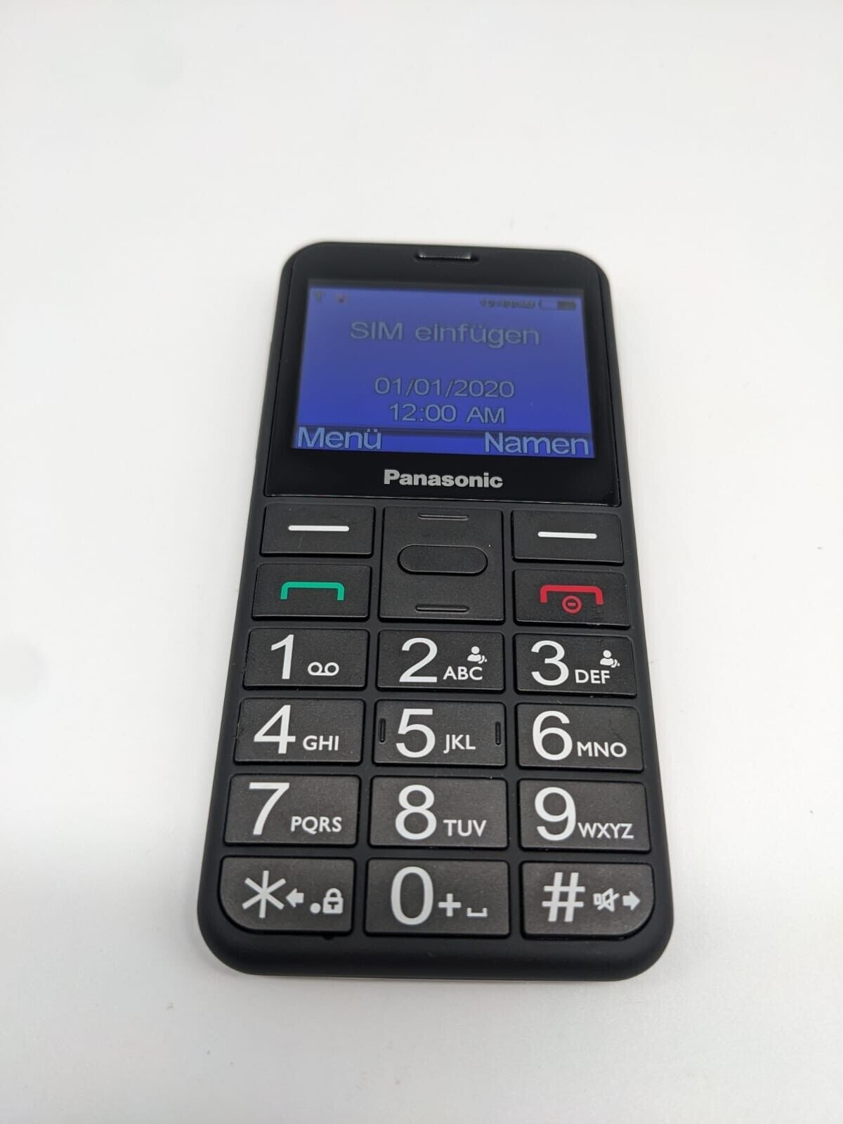 Panasonic KX-TU155 Schwarz Seniorentelefon | OHNE AKKU | SIMSLOT DEFEKT