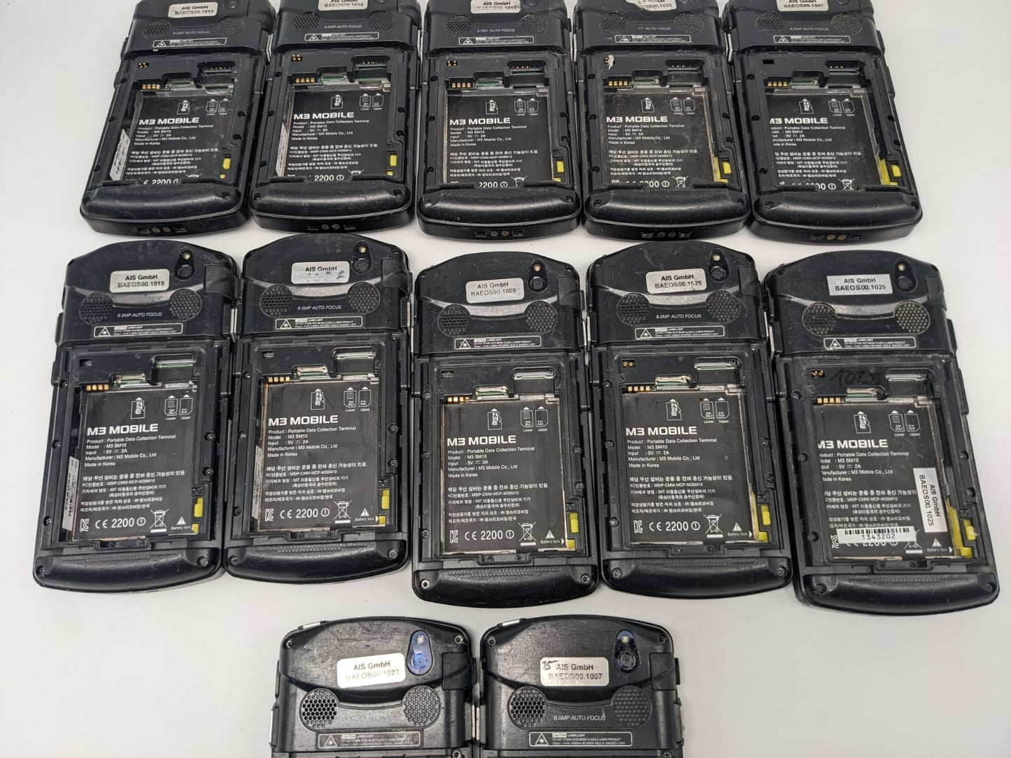 12x M3 Mobile SM10 Terminal Scanner Teilespender Ersatzteile | UNGETESTET