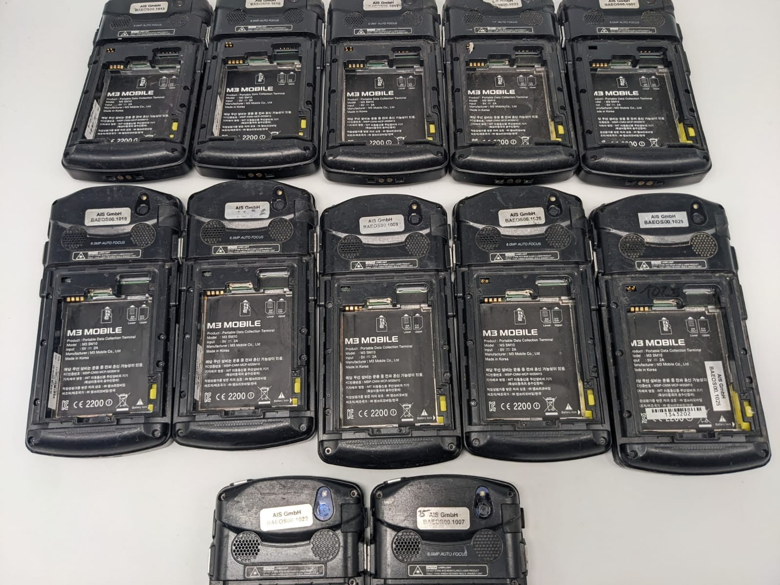12x M3 Mobile SM10 Terminal Scanner Teilespender Ersatzteile | UNGETESTET