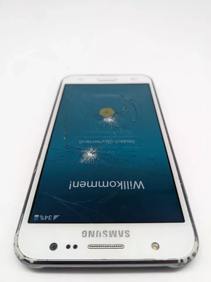 Samsung Galaxy J5 SM-J500H/DS Weiß Smartphone | ÜBERHITZT