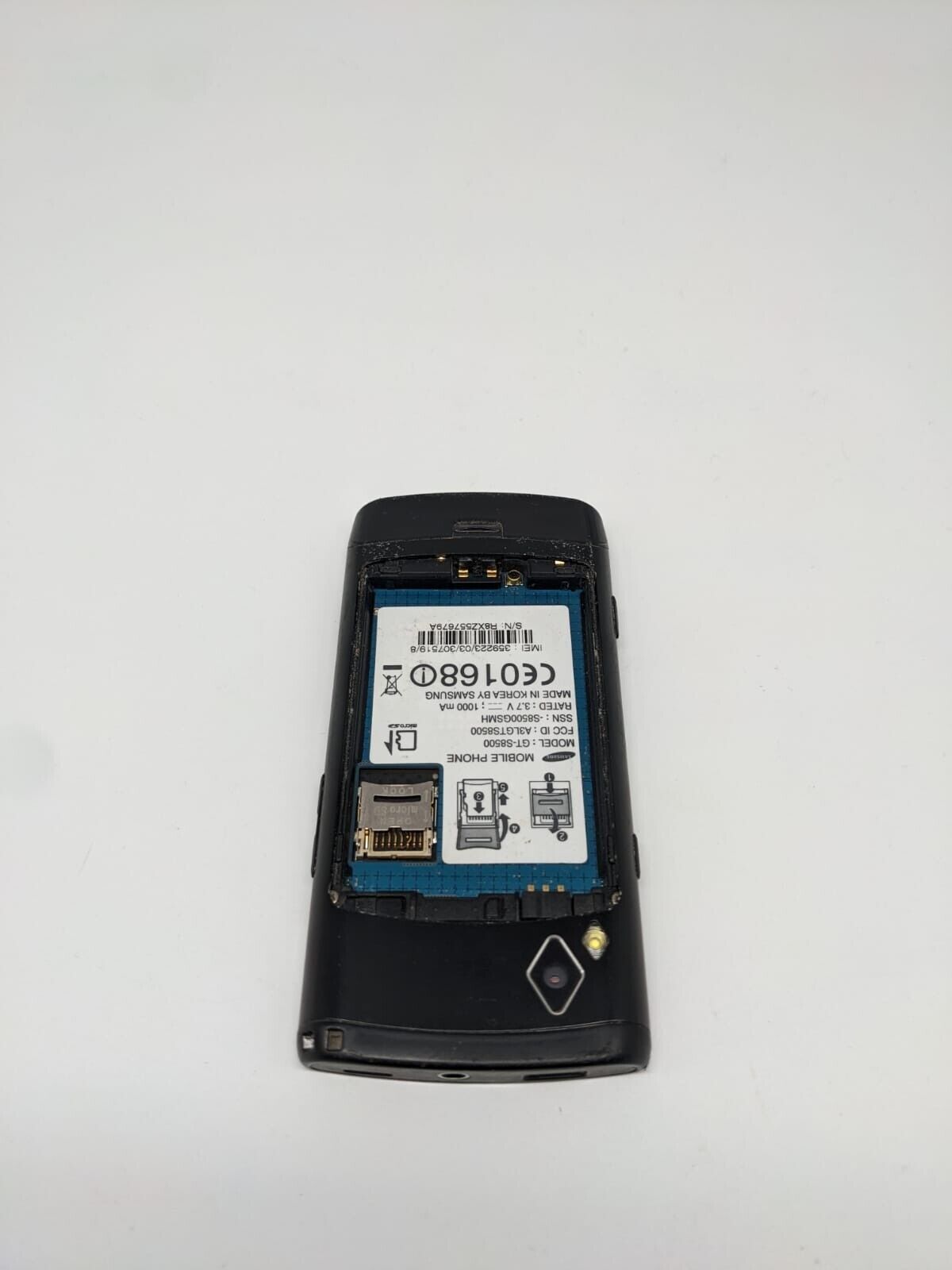 Samsung Wave GT-S8500 Schwarz | OHNE AKKU | UNGETESTET | TOP DISPLAY