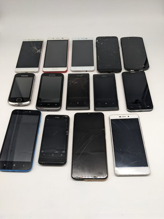 14x Smartphone Handy Konvolut Sammlung Posten | UNGETESTET