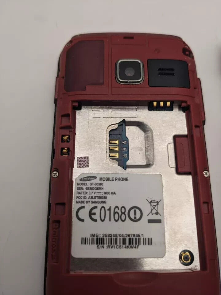 Samsung Galaxy Wave Y GT-S5380 La Fleur | OHNE AKKU | BOOTLOOP