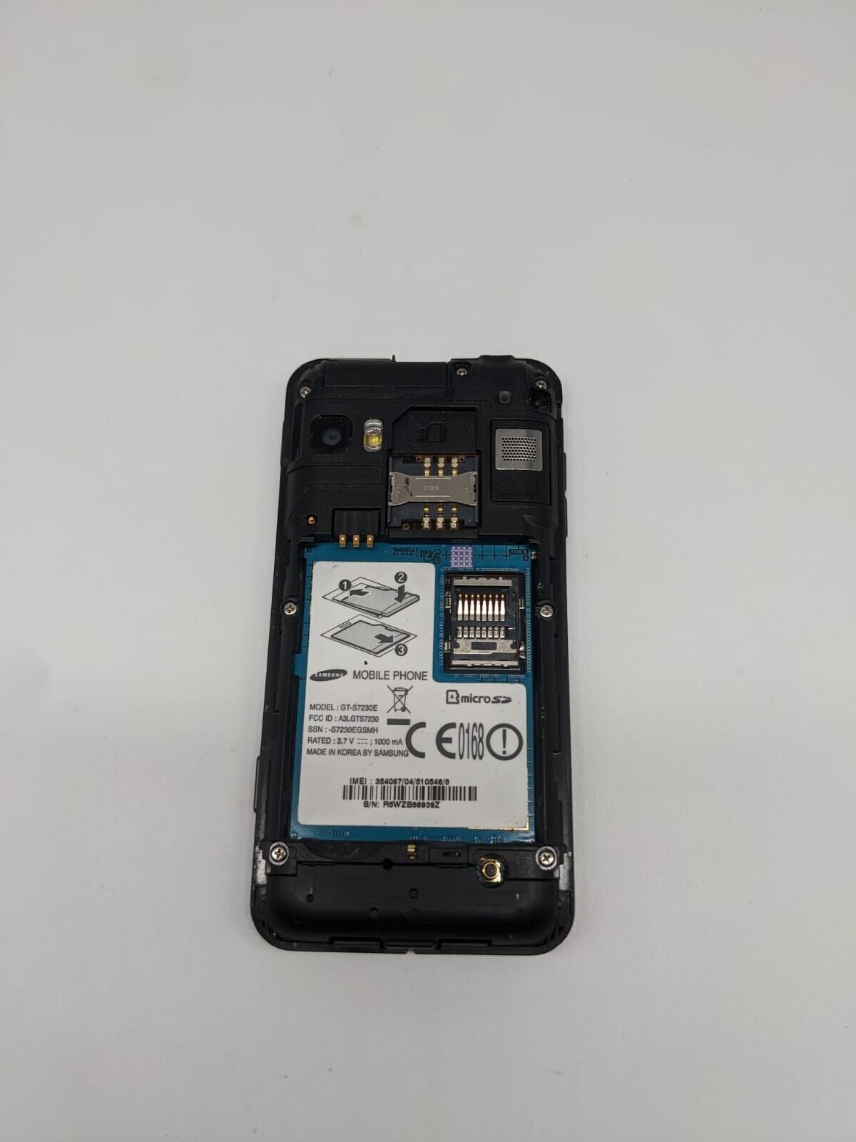 Samsung Wave 723 GT-S7230E Schwarz Smartphone | OHNE AKKU | OHNE SIMLOCK