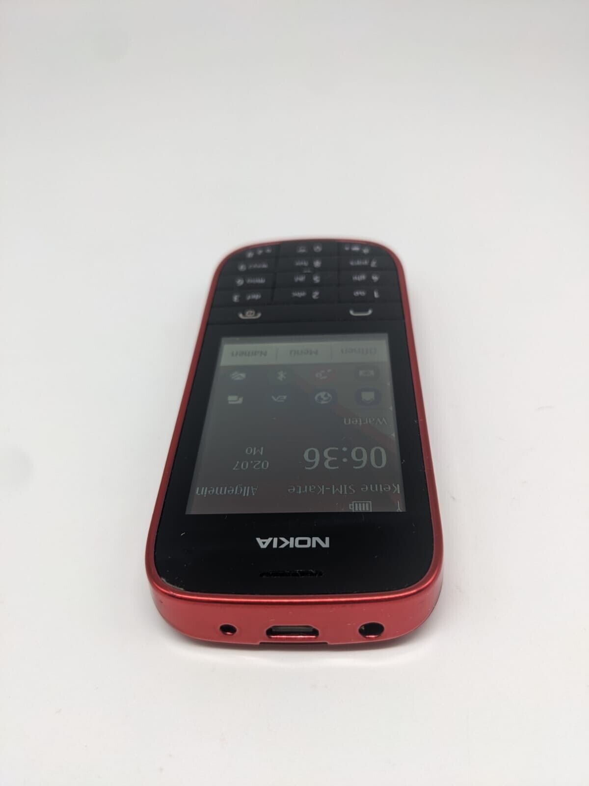 Nokia Asha 203 Rot | VOLL FUNKTIONSFÄHIG | OHNE SIMLOCK