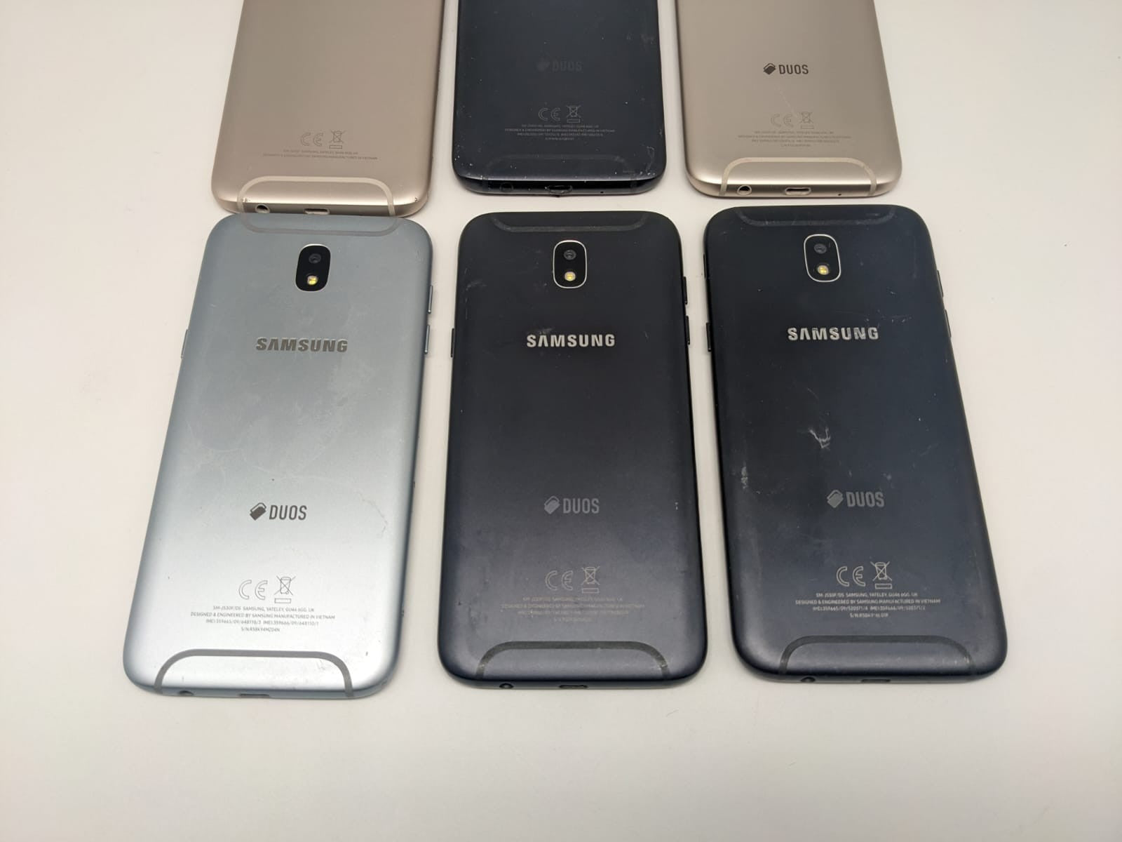 6x Samsung Galaxy J5 2017 J530F Konvolut Sammlung Posten | DEFEKT | UNGETESTET