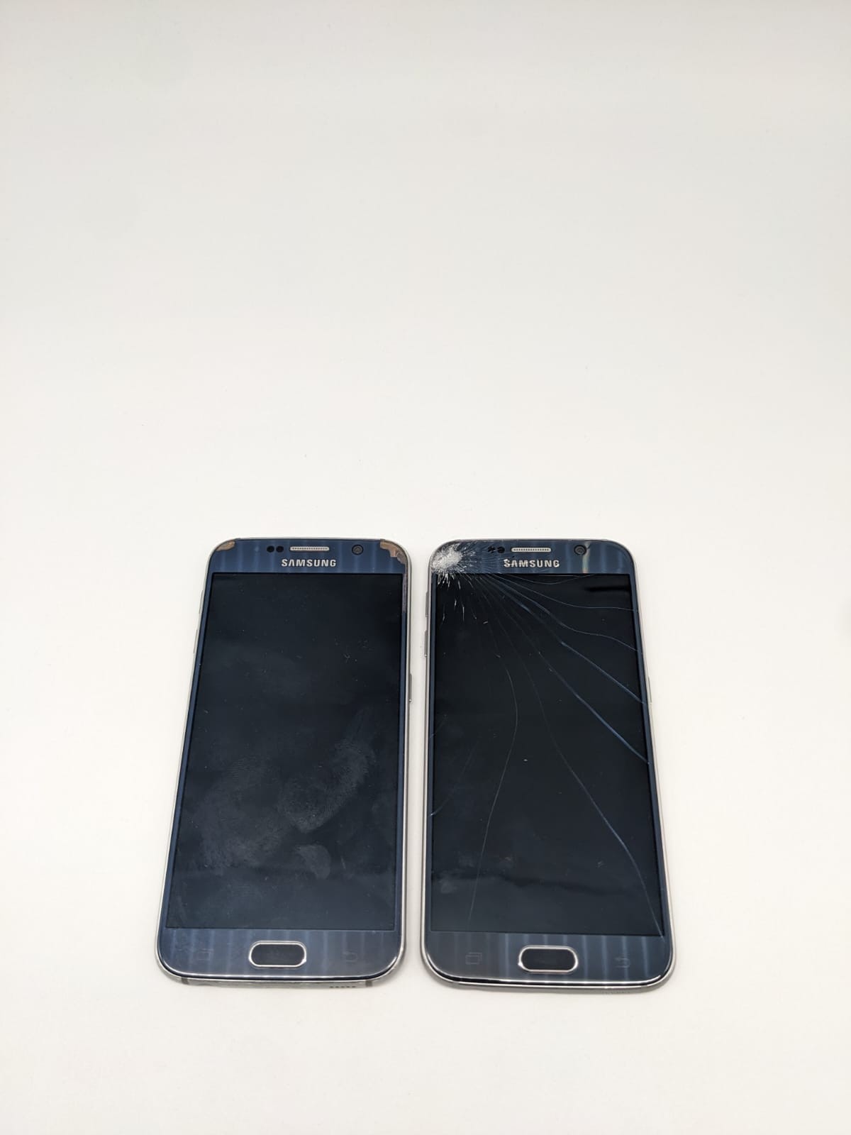 2x Samsung Galaxy S6 SM-G920F Blau Smartphone Ersatzteile Bastler | DEFEKT