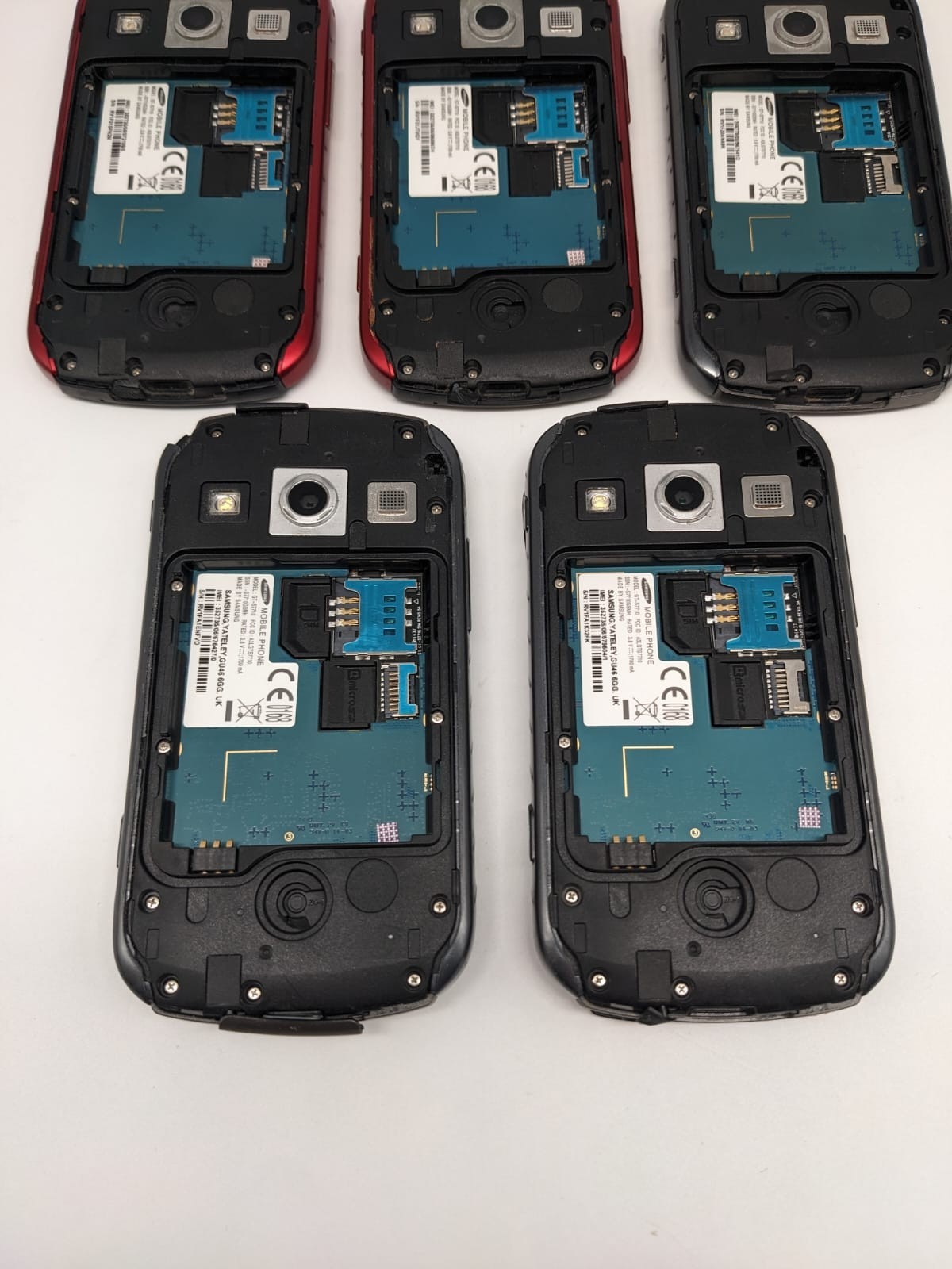 5x Samsung Galaxy Xcover 2 S7710 Konvolut Sammlung Posten | DEFEKT