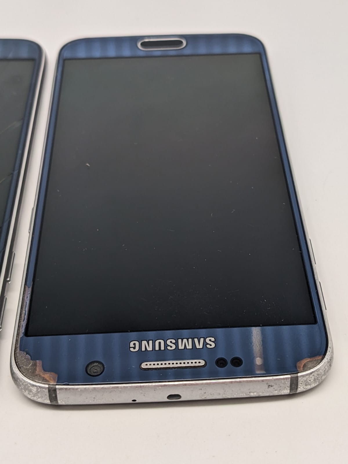 2x Samsung Galaxy S6 SM-G920F Blau Smartphone Ersatzteile Bastler | DEFEKT