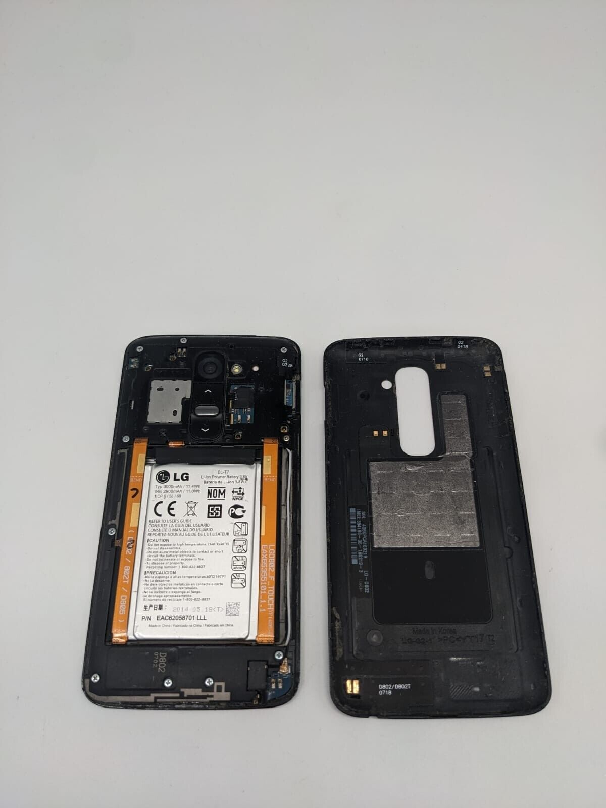 LG G2 D802 Schwarz Teilespender Ersatzteile Bastler | DISPLAYSCHADEN