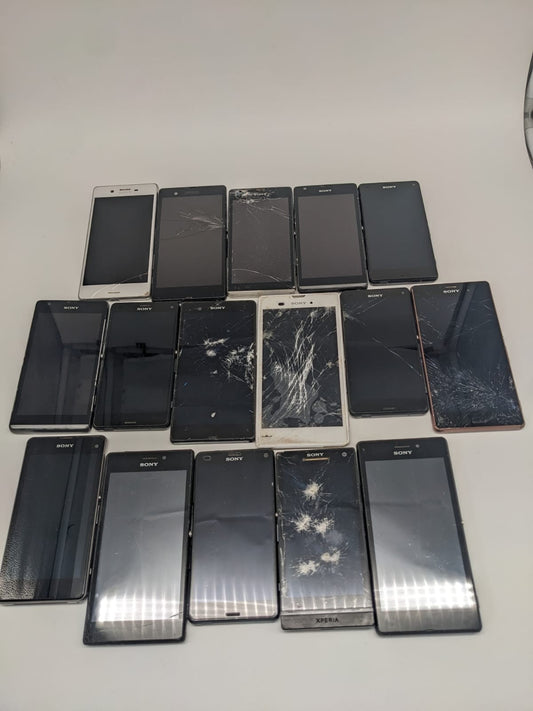 16x Sony Xperia  Smartphone Teilespender Ersatzteile Bastler Konvolut Sammlung