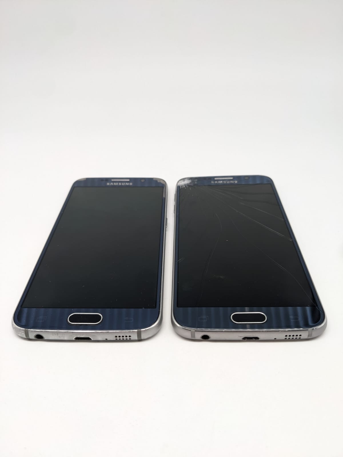 2x Samsung Galaxy S6 SM-G920F Blau Smartphone Ersatzteile Bastler | DEFEKT