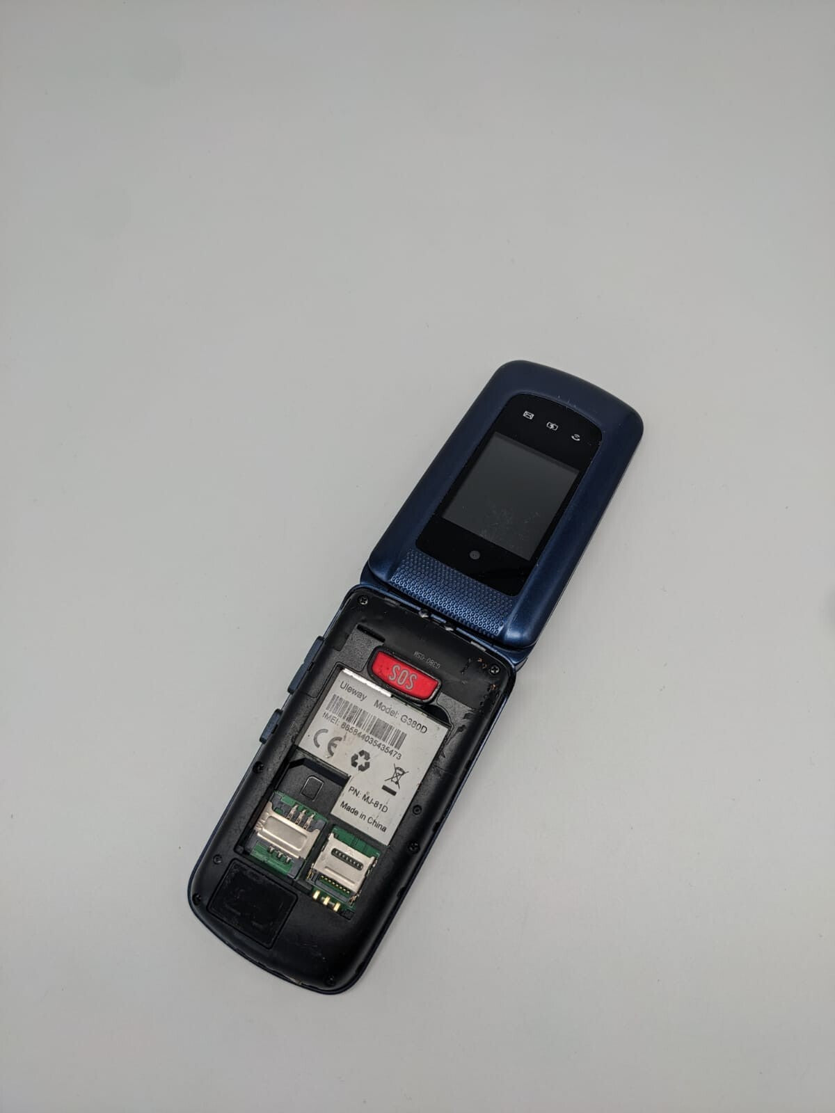 Uleway G380D Seniorenhandy Blau Klapphandy | OHNE AKKU | OHNE SIMLOCK